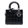 Dior Medium Patent Cannage Lady Dior Secondhand