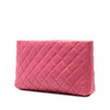 Chanel Quilted Lambskin Kiss Lock Clutch Secondhand