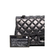 Secondhand Chanel Metallic Grey Quilted Leather Shoulder Bag - 2000s