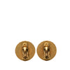 Secondhand Chanel Gold Plated Coco Coin Clip On Earrings