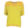 Versace Yellow Knitted Top - 2000s Second hand