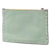 Valentino Bicolor Leather Rockstud Clutch Secondhand