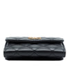 Chanel CC Quilted Lambskin Card Holder with Padded Chain Strap Secondhand