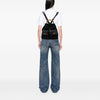 Gucci Large Suede Bamboo Drawstring Backpack Secondhand