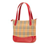 Burberry Haymarket Check Canvas Handbag Secondhand