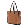 Prada Woven Goatskin Madras Tote Secondhand