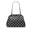 Chanel Tweed Woven Crinkled Patent Just Mademoiselle Bowler Bag Secondhand