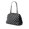 Chanel Tweed Woven Crinkled Patent Just Mademoiselle Bowler Bag Secondhand