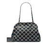 Chanel Tweed Woven Crinkled Patent Just Mademoiselle Bowler Bag Secondhand