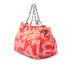 Chanel CC Quilted Cotton Coral Print Chain Tote Secondhand