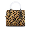 Secondhand Dior Medium Canvas Leopard Print Lady Dior