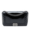 Chanel Medium Patent Boy Reverso Flap Secondhand