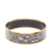 Hermès Wide Mermaids Enamel Bangle 62 Secondhand