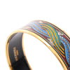 Hermès Wide Mermaids Enamel Bangle 62 Secondhand