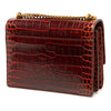 Saint Laurent Medium Croc Embossed Leather Monogram Sunset Crossbody Secondhand