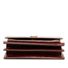 Saint Laurent Medium Croc Embossed Leather Monogram Sunset Crossbody Secondhand