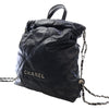 Chanel Large Quilted Shiny Calfskin 22 Backpack Secondhand