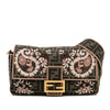 Fendi Zucca Canvas Paisley Embroidery Baguette Satchel Secondhand