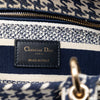 Dior Medium Embroidered Canvas Houndstooth Lady Dior Secondhand