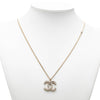 Chanel CC Gold Plated Faux Pearl Pendant Necklace Secondhand