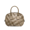 Secondhand Burberry Embossed Leather Orchard Handle Bag