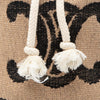 Celine Small Triomphe Raffia Drawstring Bucket Bag Secondhand