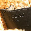LOEWE Small Raffia and Leather Gate Top Handle Bag Secondhand
