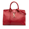 Saint Laurent Small Leather Monogram Downtown Cabas Satchel Secondhand