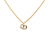 Dior Gold Plated CD Logo Pendant Necklace Secondhand