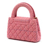 Chanel Nano Quilted Tweed Kelly Shopper Bag Secondhand