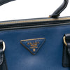 Prada Medium Bicolor Saffiano Lux Galleria Double Zip Satchel Secondhand