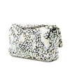 Chanel Medium Classic Chevron Tweed Floral Double Flap Secondhand