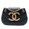 Chanel Small Quilted Lambskin Giant CC Chain Compartment Messenger Bag Secondhand