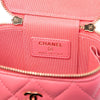 Chanel Mini Quilted Lambskin Top Handle Vanity Case With Chain Secondhand