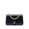 Chanel Paris Cosmopolite Medium Quilted Calfskin Straight Lined Flap Secondhand