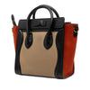 Celine Nano Tricolor Nubuck and Drummed Calfskin Luggage Tote Secondhand