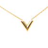 Secondhand Louis Vuitton Gold Plated Essential V Necklace