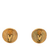 Secondhand Chanel CC Gold Plated Round Clip On Earrings