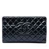 Chanel CC Quilted Patent Timeless Clutch Secondhand