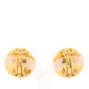 Secondhand Chanel CC Gold Plated Round Clip On Earrings