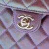 Chanel CC Quilted Iridescent Lambskin Phone Holder with Chain Secondhand