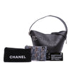 Chanel Calfskin and Tweed Small Piercing Light Bucket Bag Secondhand