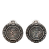 Chanel Plated Brass Coin Clip On Earrings Secondhand