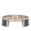 Hermès Leather and Palladium Plated Kelly Cuff Bracelet Secondhand