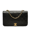 Chanel Small CC Quilted Lambskin Full Single Flap Secondhand