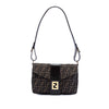 Fendi Zucca Canvas Flap Shoulder Bag Secondhand
