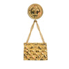 Chanel CC Gold Plated Quilted Flap Bag Brooch Secondhand