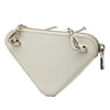 Secondhand Prada Mini Brushed Leather Triangle Chain Pouch