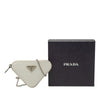 Prada Mini Brushed Leather Triangle Chain Pouch Secondhand