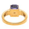 Louis Vuitton Gold Plated Crystal Gamble Cocktail Ring M Secondhand